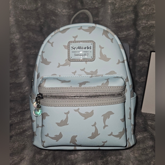 SeaWorld Dolphin Mini Backpack - Picture 1 of 5